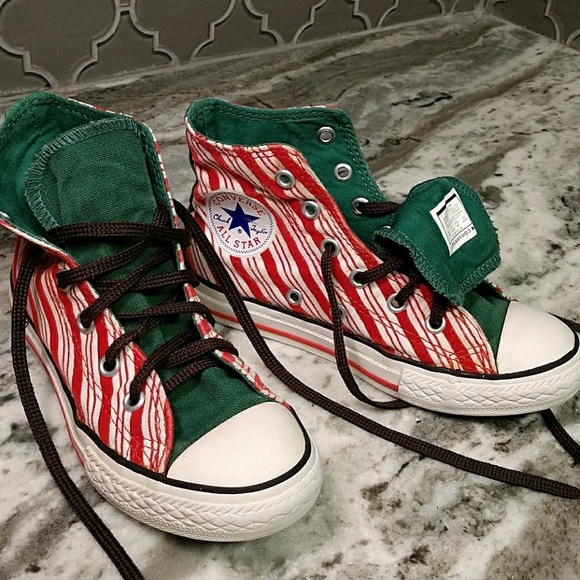 christmas converse shoes